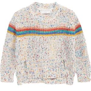 Cool Stella McCartney Kids Girls Boys Rainbow Knit Sweater 8y